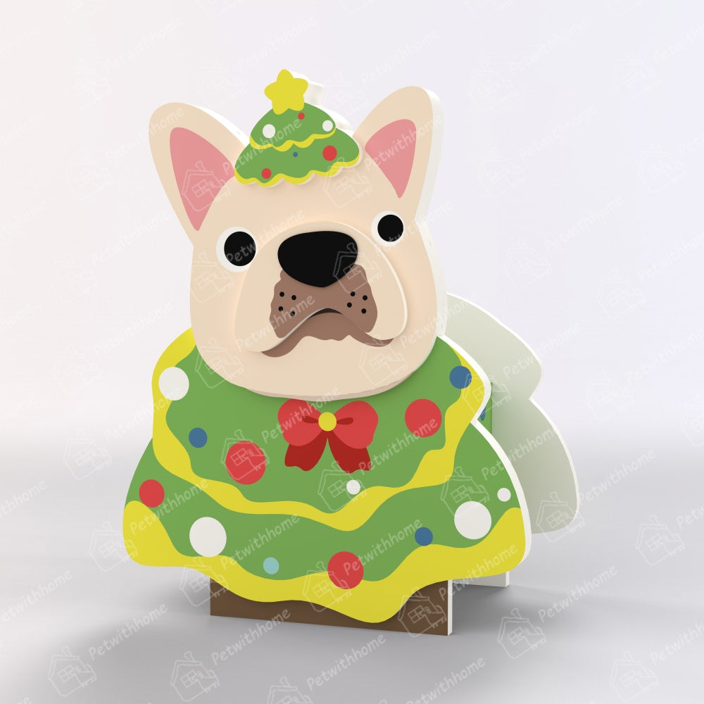 French Bulldog Christmas Planter-PLAWLTD