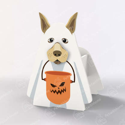 Ghost Dog Halloween Planter-PLAWLTD