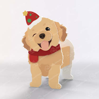 Golden Retriever Christmas Planter-PLAWLTD