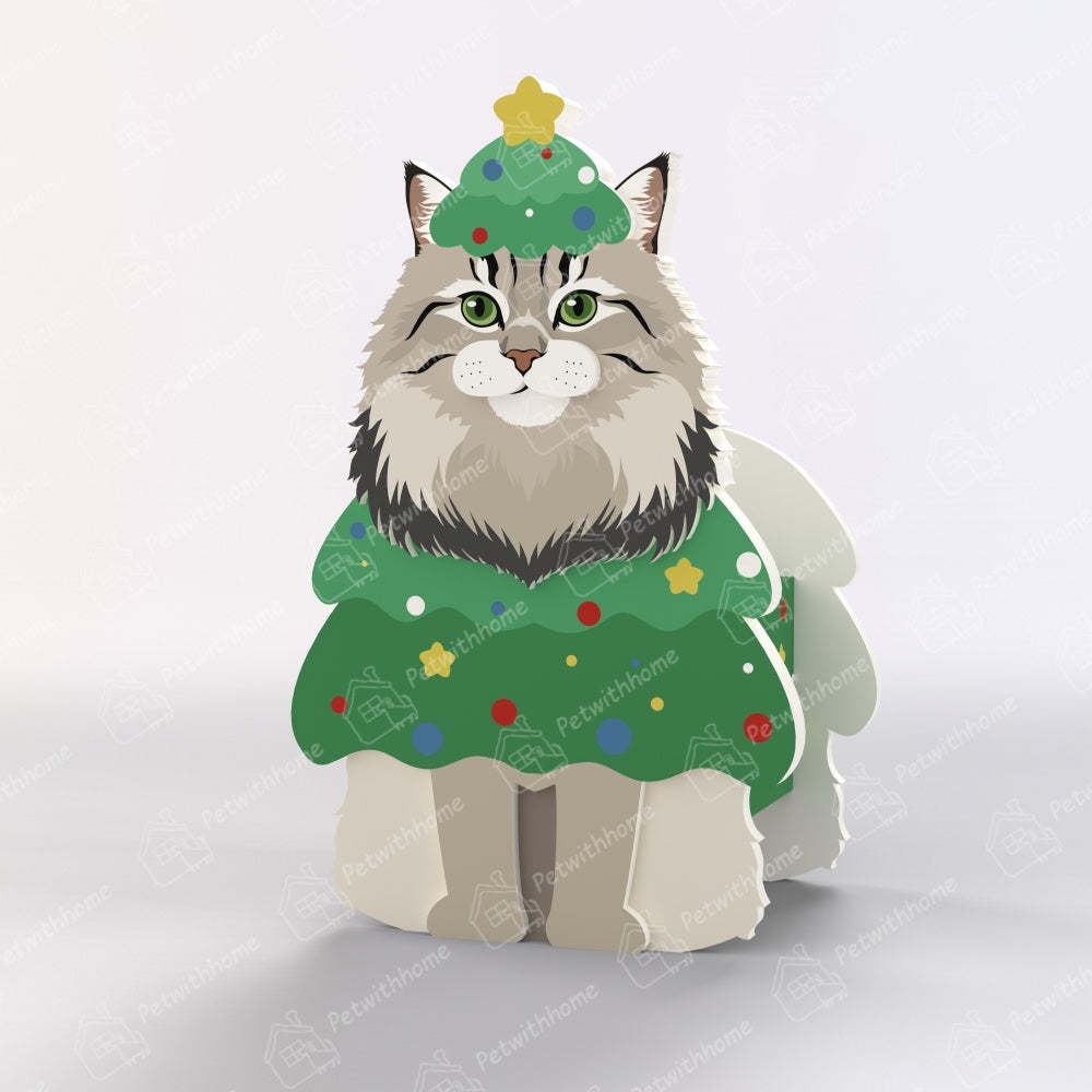 Maine Coon Christmas Planter-PLAWLTD
