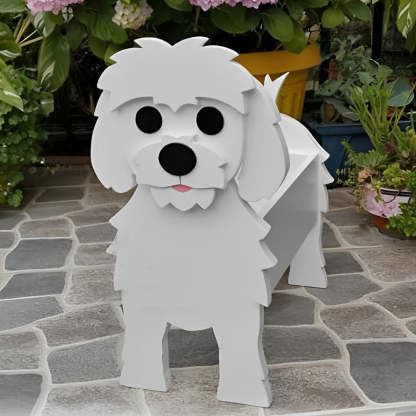 Maltese Dog Planter-PLAWLTD