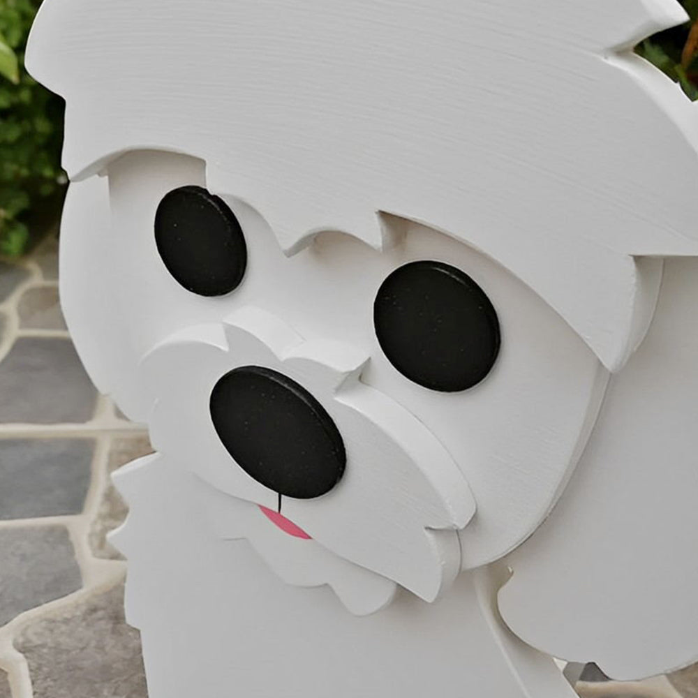 Maltese Dog Planter-PLAWLTD