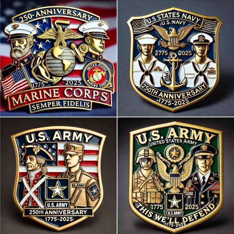 🎁Limited edition badge celebrating the 250th anniversary of the U.S. Navy!