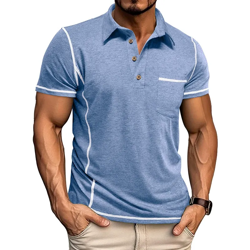 MARCO LUCA | Men's lapel polo shirt-PLAWLTD