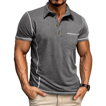 MARCO LUCA | Men's lapel polo shirt