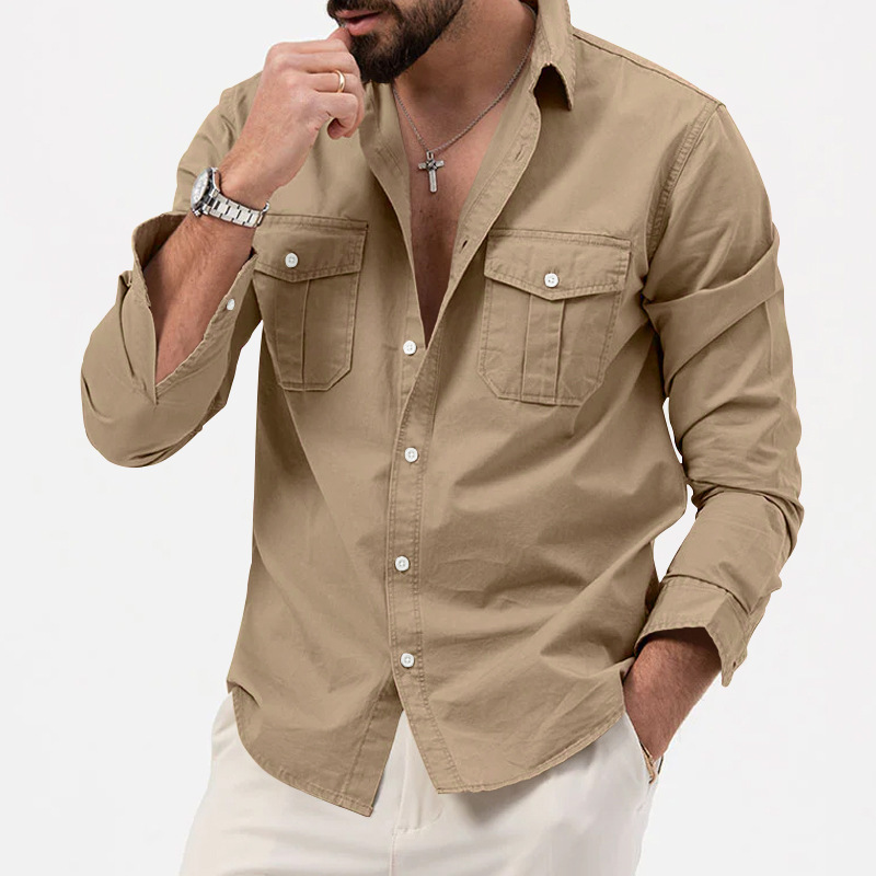 🔥BIG SALE 49% OFF🔥🔥Men's Multi-Pocket Casual Long Sleeve Shirt