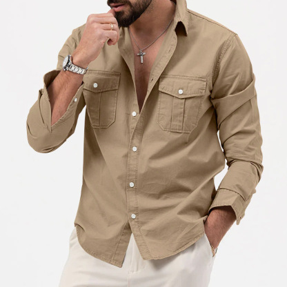 🔥BIG SALE 49% OFF🔥🔥Men's Multi-Pocket Casual Long Sleeve Shirt