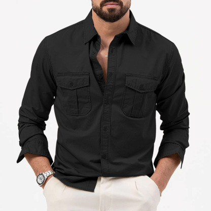 🔥BIG SALE 49% OFF🔥🔥Men's Multi-Pocket Casual Long Sleeve Shirt