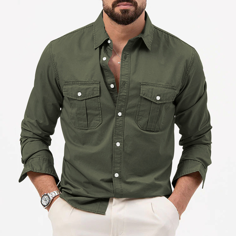 🔥BIG SALE 49% OFF🔥🔥Men's Multi-Pocket Casual Long Sleeve Shirt