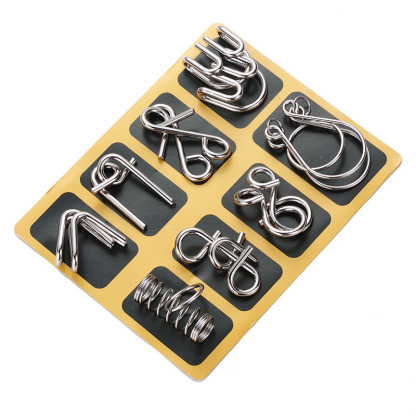 🔥HOT SALE NOW 50% OFF-Metal Puzzle Ring,Educational intellectual Toys IQ Toys,Metal Brain teaser Puzzles-PLAWLTD