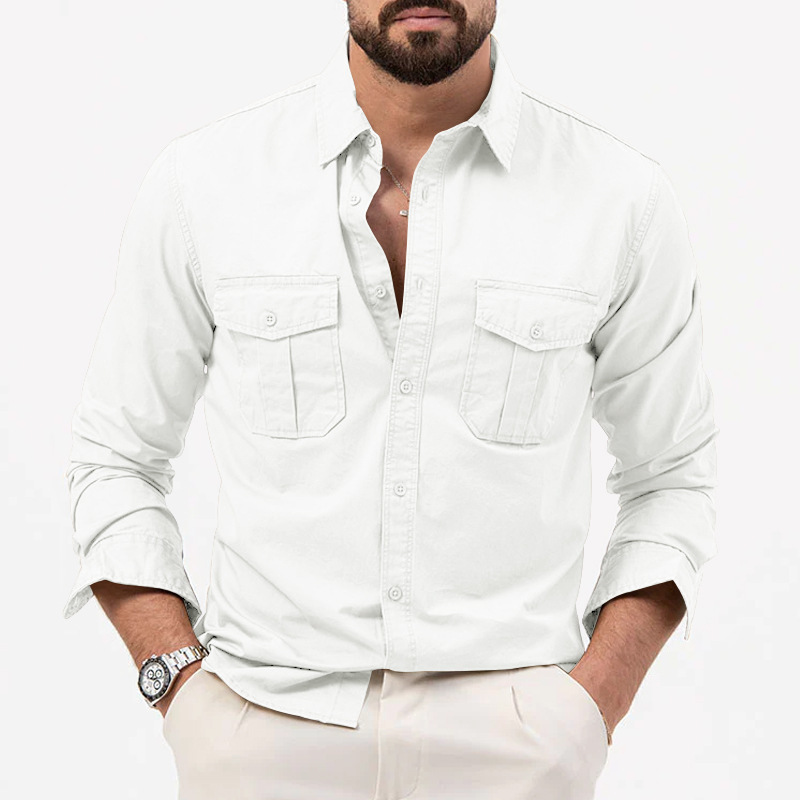 🔥BIG SALE 49% OFF🔥🔥Men's Multi-Pocket Casual Long Sleeve Shirt