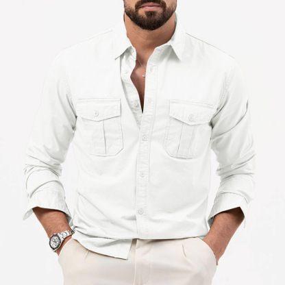 🔥BIG SALE 49% OFF🔥🔥Men's Multi-Pocket Casual Long Sleeve Shirt