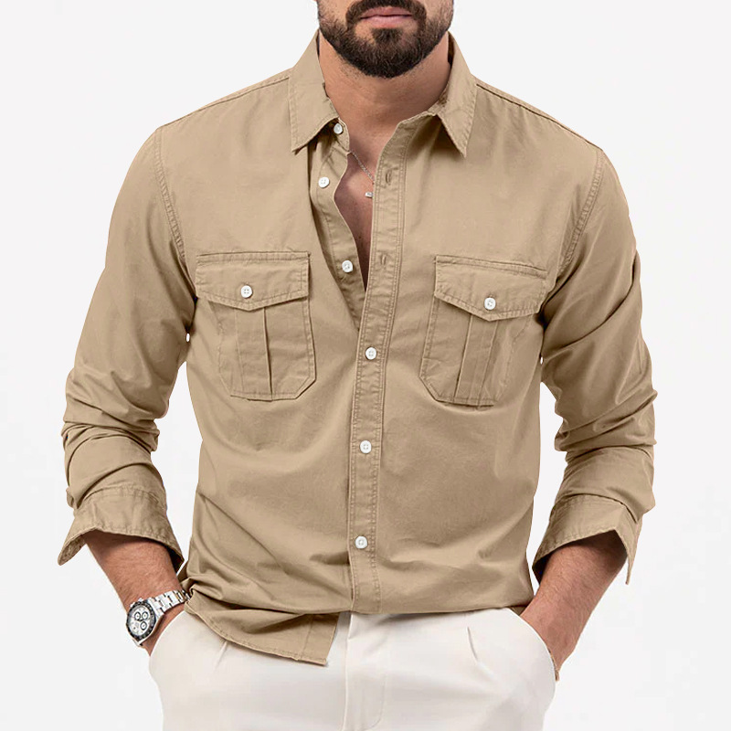 🔥BIG SALE 49% OFF🔥🔥Men's Multi-Pocket Casual Long Sleeve Shirt