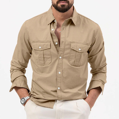 🔥BIG SALE 49% OFF🔥🔥Men's Multi-Pocket Casual Long Sleeve Shirt