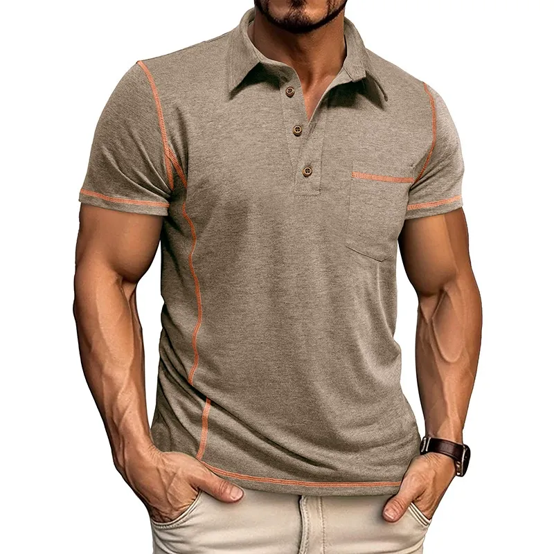 MARCO LUCA | Men's lapel polo shirt