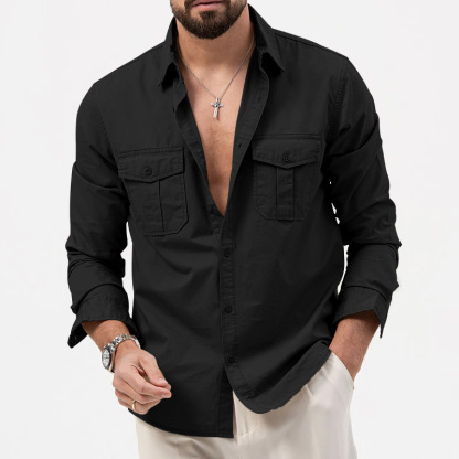 🔥BIG SALE 49% OFF🔥🔥Men's Multi-Pocket Casual Long Sleeve Shirt