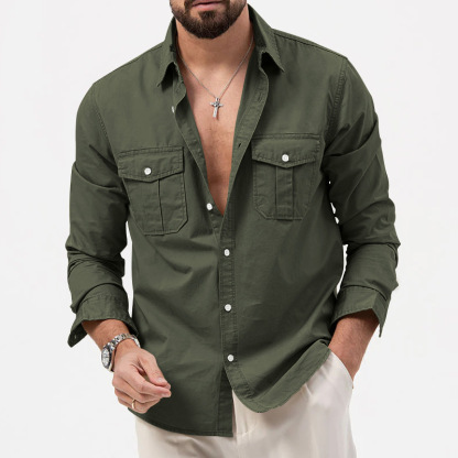 🔥BIG SALE 49% OFF🔥🔥Men's Multi-Pocket Casual Long Sleeve Shirt