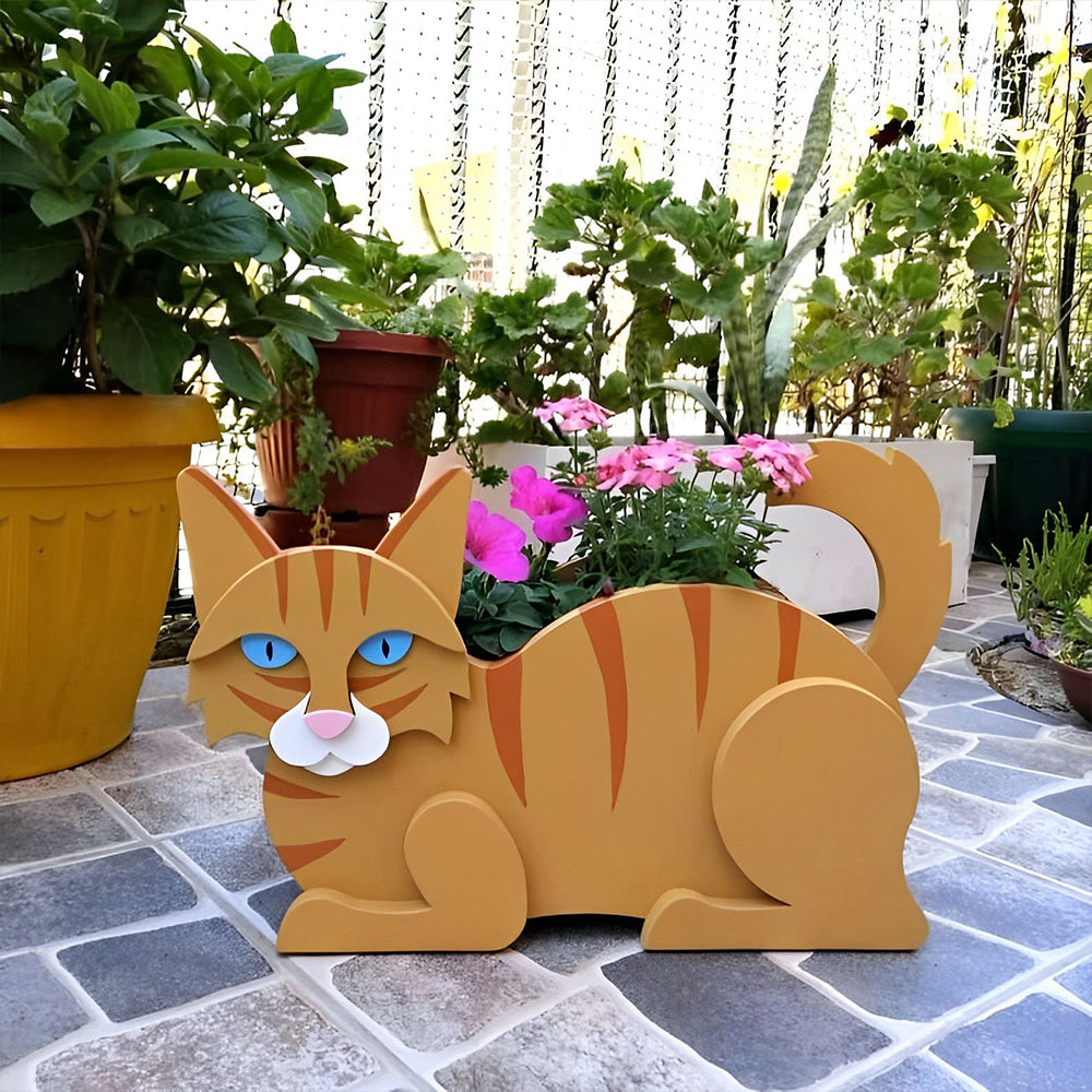 Orange Cat Planter-PLAWLTD