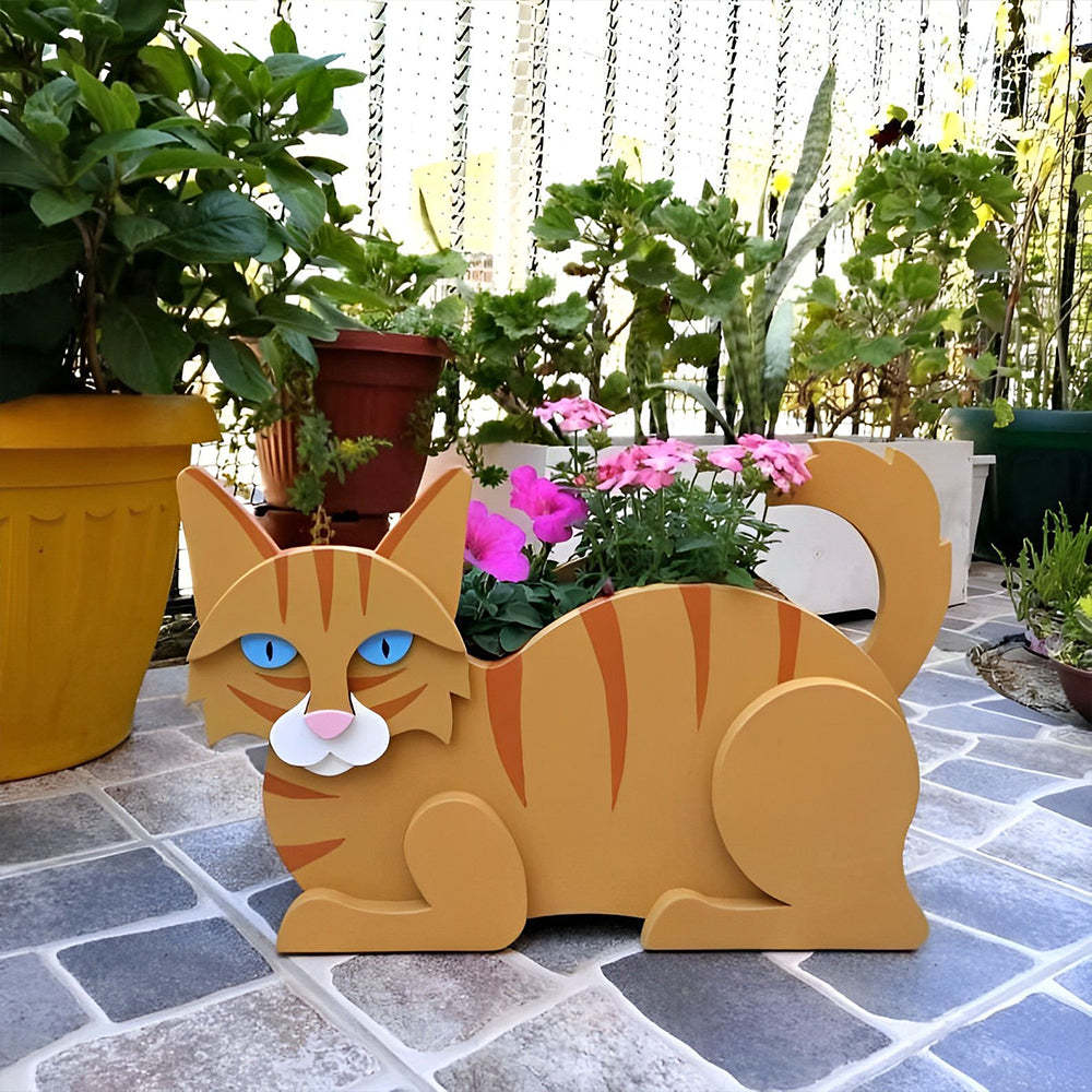 Orange Cat Planter-PLAWLTD