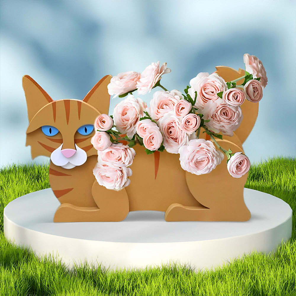 Orange Cat Planter-PLAWLTD