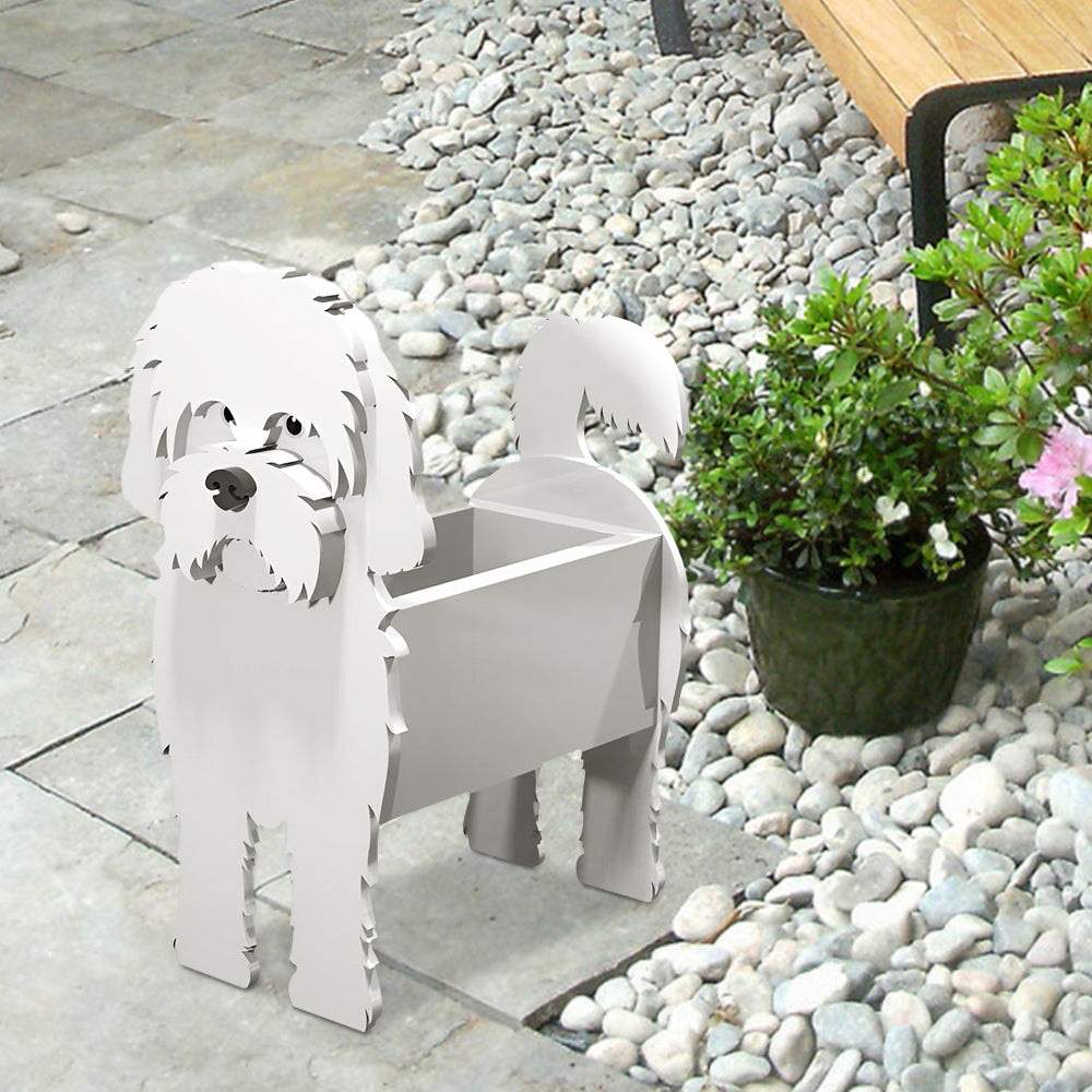 Maltese Dog Planter-PLAWLTD