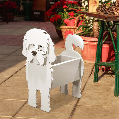 Maltese Dog Planter-PLAWLTD