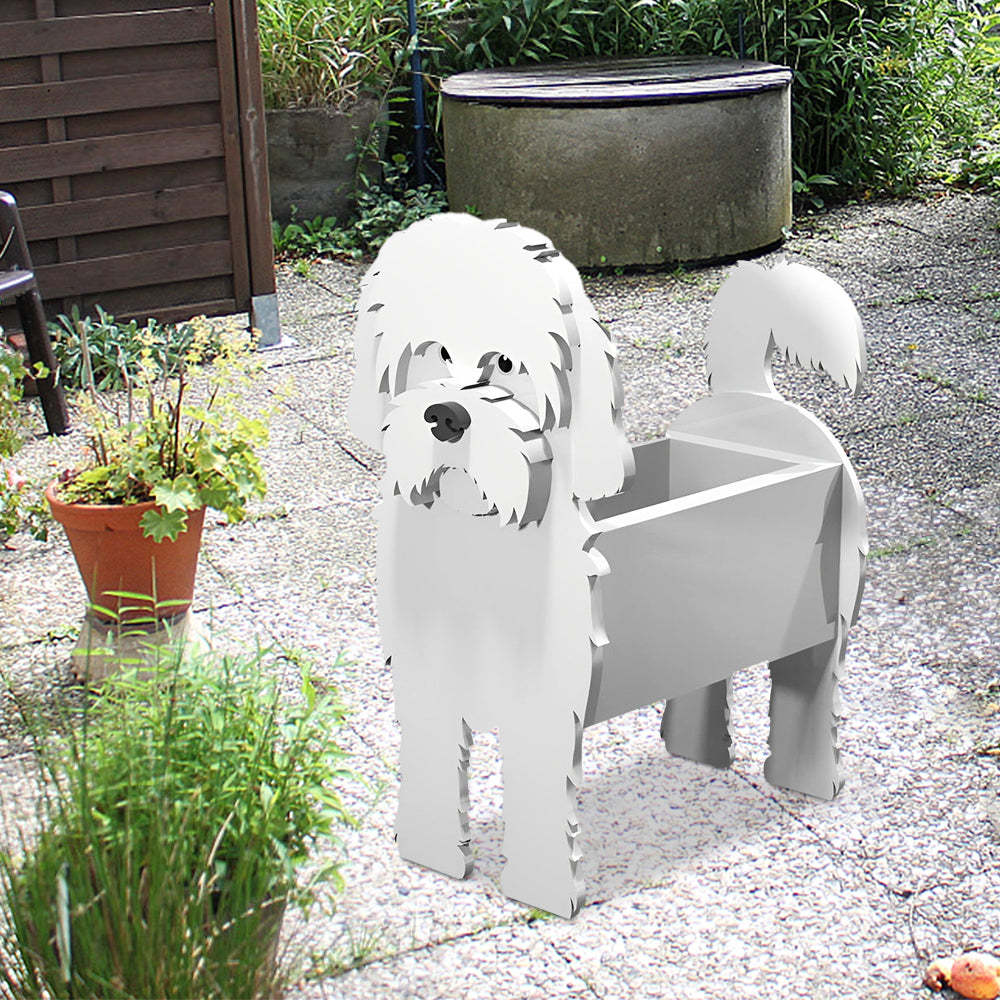 Maltese Dog Planter-PLAWLTD