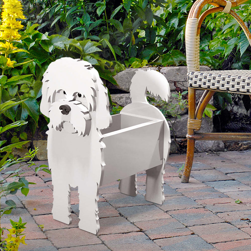 Maltese Dog Planter-PLAWLTD