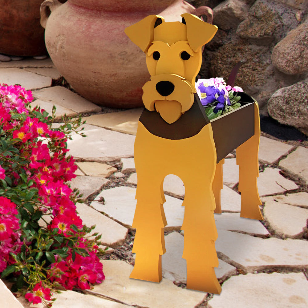 Airedale Terrier Planter-PLAWLTD