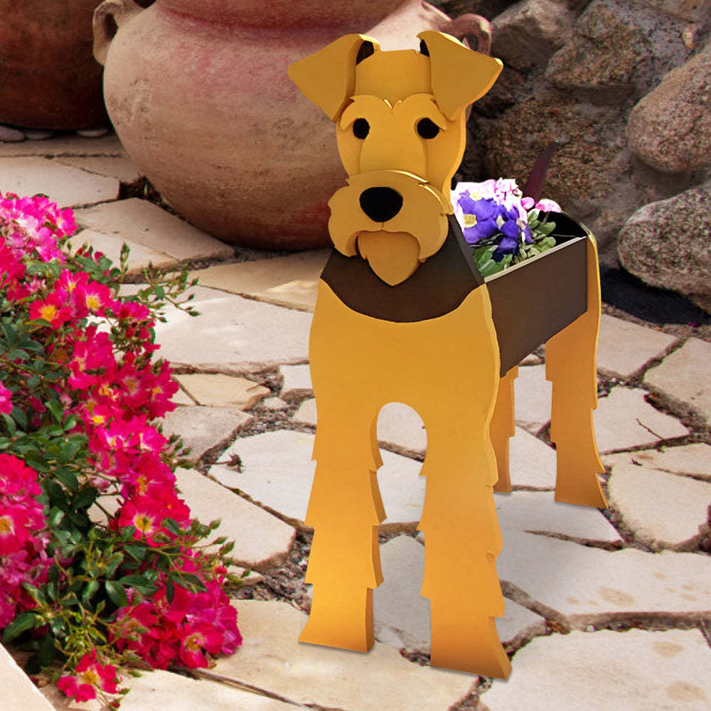 Airedale Terrier Planter-PLAWLTD