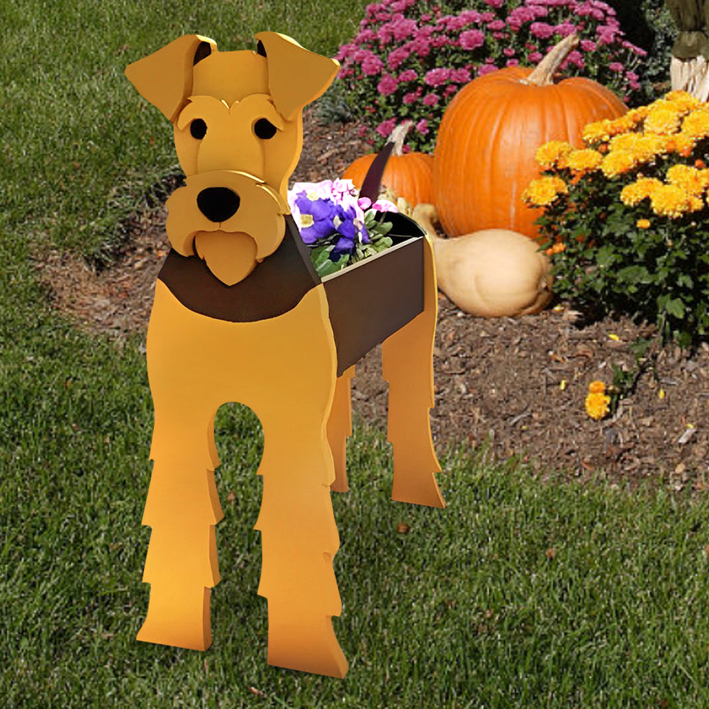 Airedale Terrier Planter-PLAWLTD