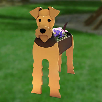 Airedale Terrier Planter-PLAWLTD