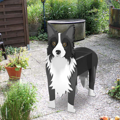 Border Collie Planter-PLAWLTD
