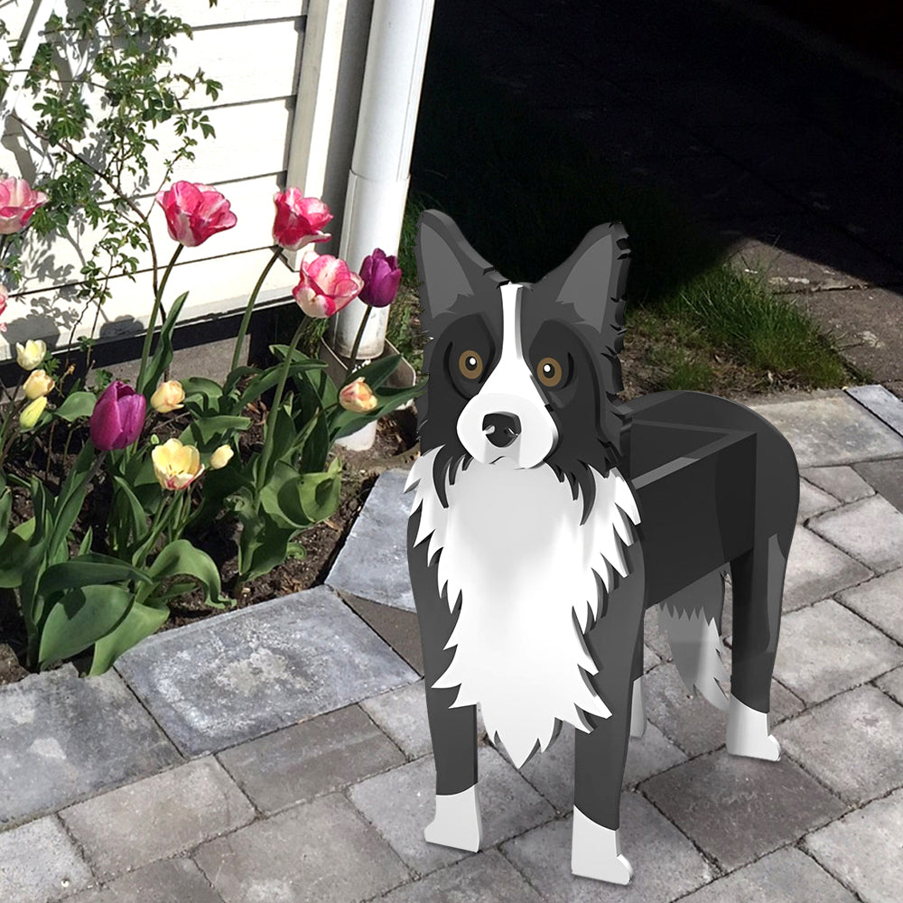 Border Collie Planter-PLAWLTD