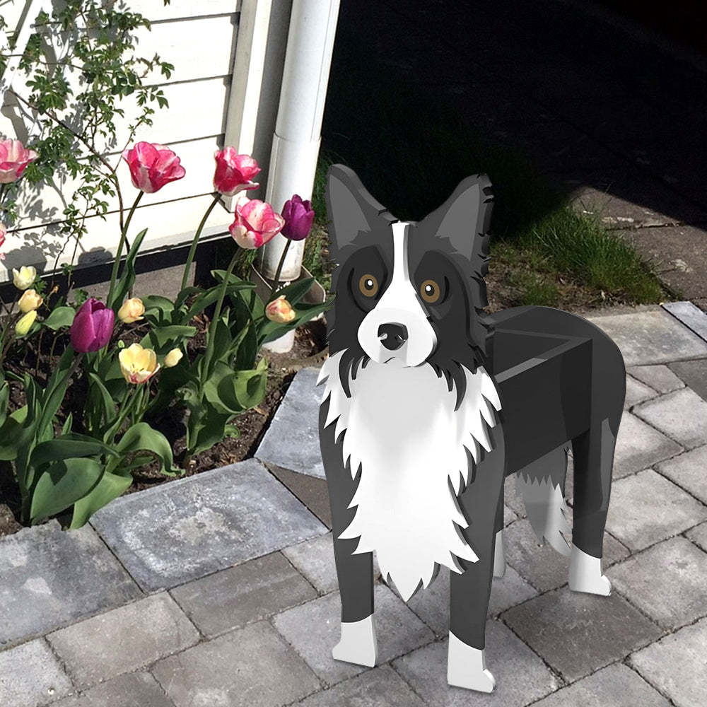 Border Collie Planter-PLAWLTD