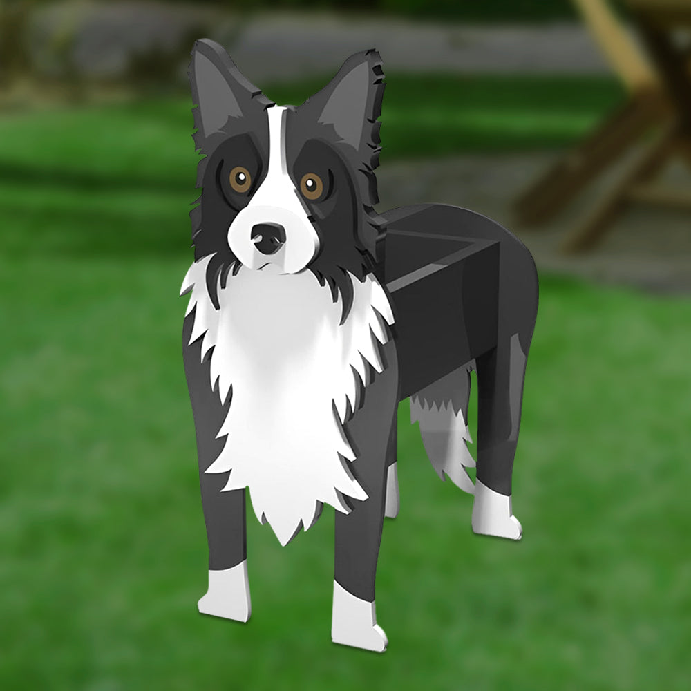 Border Collie Planter-PLAWLTD