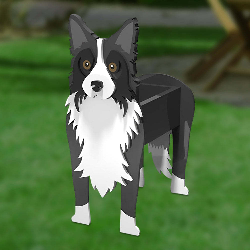 Border Collie Planter-PLAWLTD