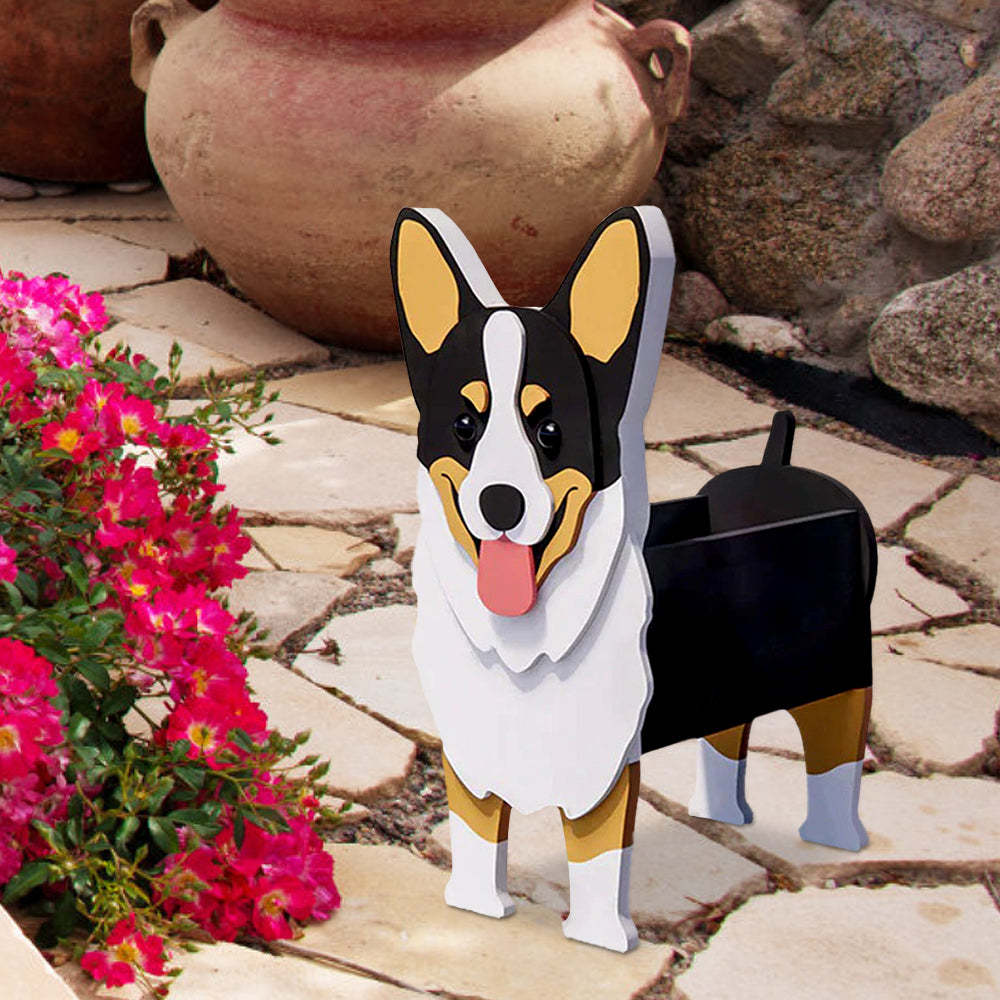Tricolor Corgi Planter-PLAWLTD