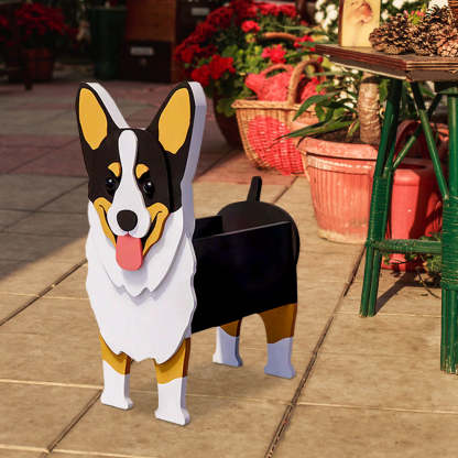 Tricolor Corgi Planter-PLAWLTD