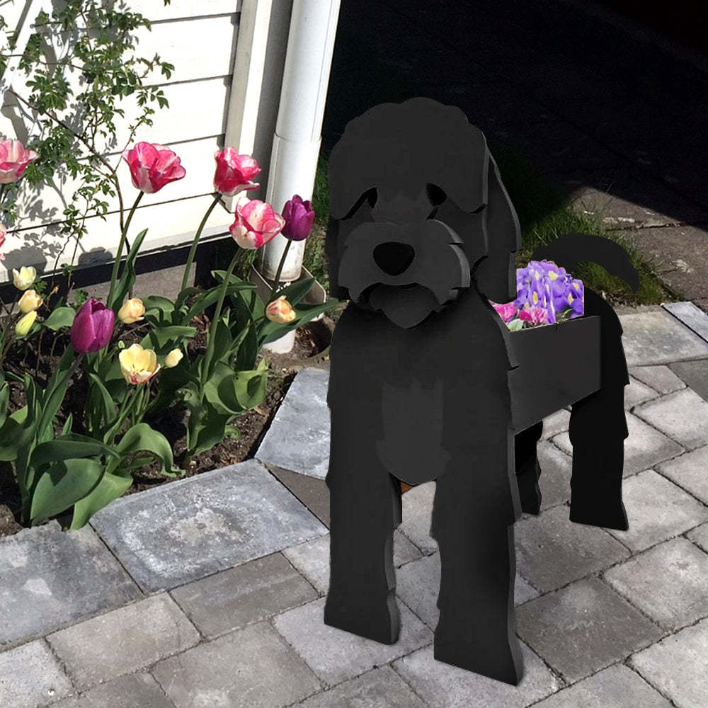 Black Cockapoo Planter-PLAWLTD