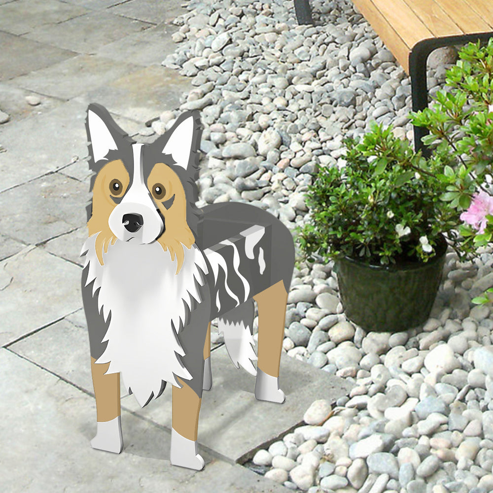 Border Collie Planter-PLAWLTD