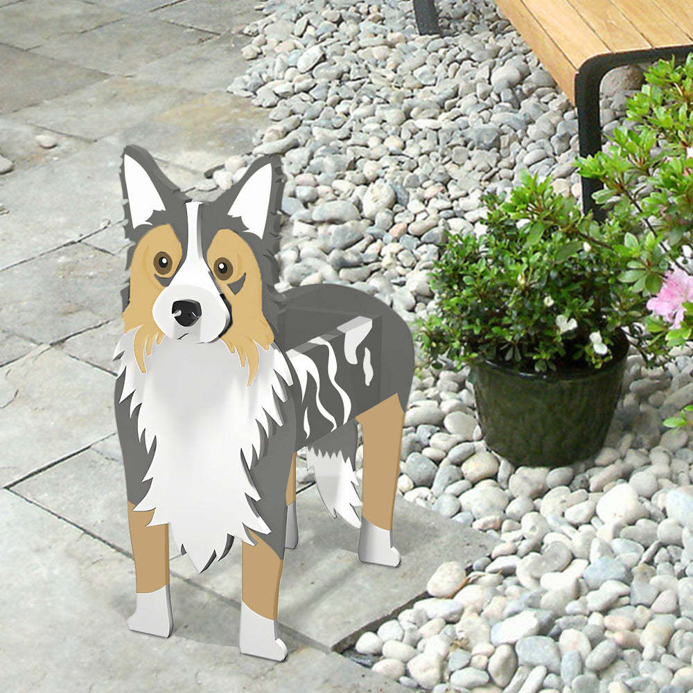 Border Collie Planter-PLAWLTD