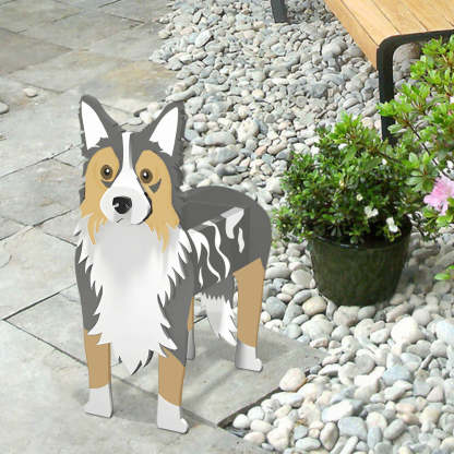 Border Collie Planter-PLAWLTD