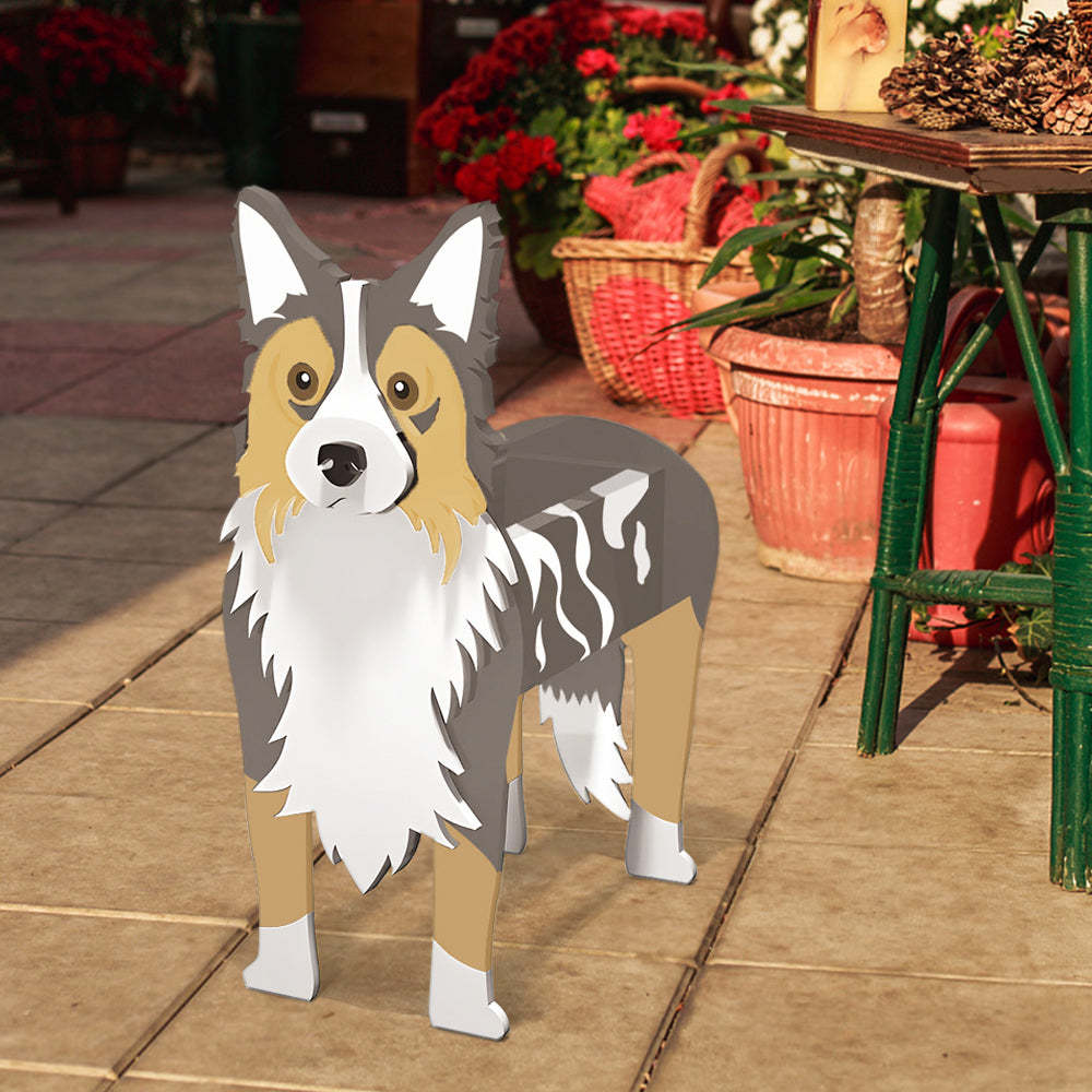 Border Collie Planter-PLAWLTD