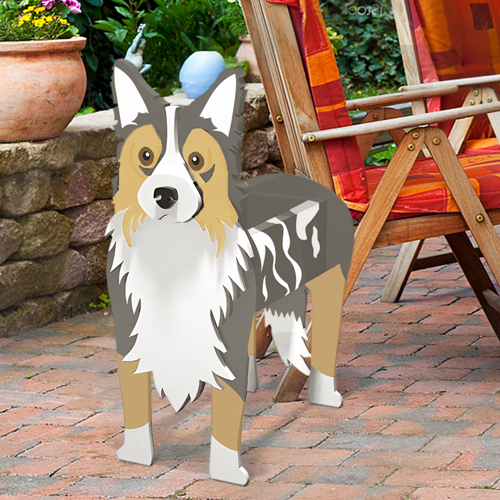 Border Collie Planter-PLAWLTD