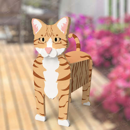 Ginger Cat Planter-PLAWLTD