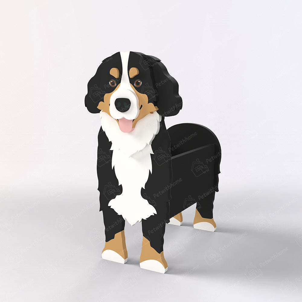 Bernese Mountain Dog Planter-PLAWLTD