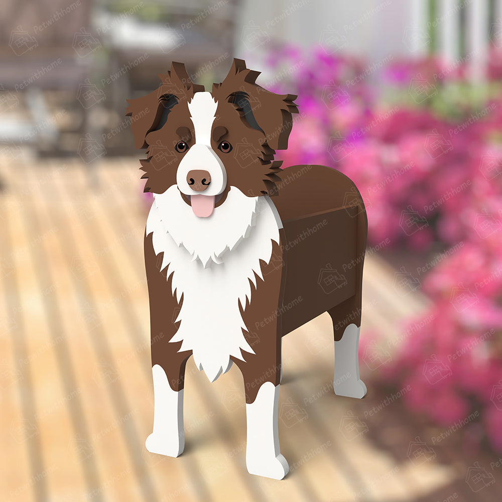 Border Collie Planter-PLAWLTD
