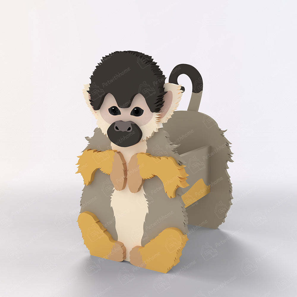 Black Headed Squirrel Monkey Planter-PLAWLTD