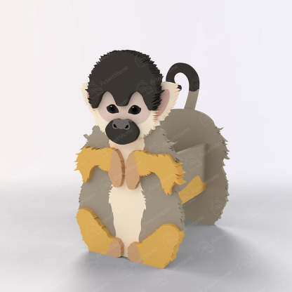 Black Headed Squirrel Monkey Planter-PLAWLTD